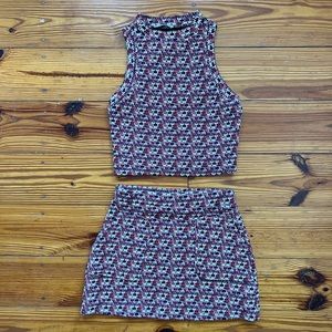 Zara matching set! 💙❤️